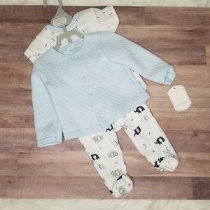 NEW Kyle and Deena Baby Boy Jacket Onesie Set
